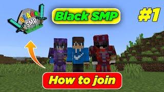 BLACK SMP #1 | How to join black smp  Only youtuber smp 