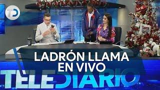 Ladrón llama a su víctima en programa en vivo