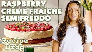 No-Churn Ice Cream Cake: Raspberry Crème Fraîche Semifreddo | Recipe Drop | Food52