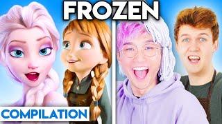 FROZEN WITH ZERO BUDGET! (INTO THE UNKNOWN, LET IT GO, & MORE BEST OF COMPILATION BY LANKYBOX)