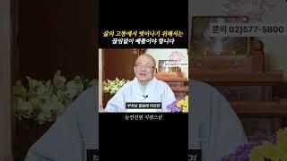 삶의 고통에서 벗어나기 위해서는 끊임없이 베풀어야 합니다.