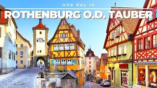 ONE DAY IN ROTHENBURG OB DER TAUBER (GERMANY) | 4K | Take a trip to a thousand years of history!