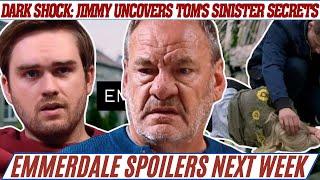 Dark Revelation: Jimmy Uncovers Tom's Sinister Secrets | Emmerdale Spoilers