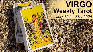 VIRGO WEEKLY TAROT READING "A BIG GREEN LIGHT, FORWARD MOVEMENT" July 15th to 21st 2024 #weeklytarot