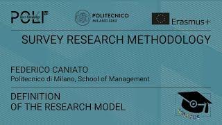 Definition of the Research Model (Federico Caniato)