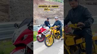 Hayabusa vs Yamaha 350 apki favourite konsi hai  #yamaha #hayabusa #superbike #shorts #shortvideo