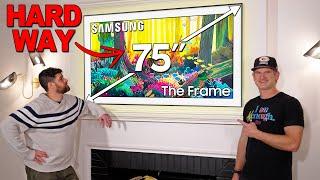 Installing a Samsung Frame TV