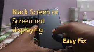 How to fix black screen problem in Android/ Non removable battery/ Black screen/ Solution!!!!