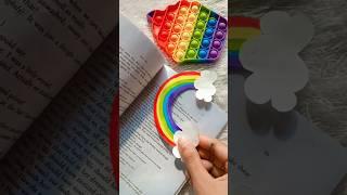 very easy Rainbow Bookmark#trending #viral #youtubeshorts #homemade #homemade  #youtube #diy