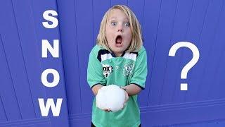 SURPRISE SNOWBALL FIGHT IN SUMMER!!