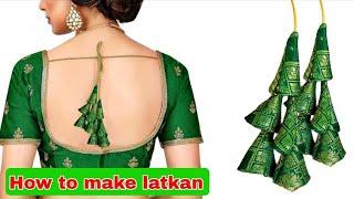 latkan making लटकन बनाने का सबसे सरल तरीका #vijakshifashionboutique#latkan#blousepiping