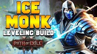 BEST ICE MONK Sub Zero Leveling Build (Invoker) in Path of Exile 2