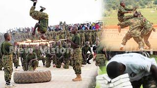 Museveni reaction as UPDF special force commandos show updated fierce skills.
