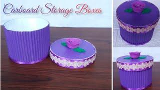 DIY Storage Box Idea || Membuat Tempat Penyimpanan Cantik Dari Kardus