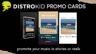 How to Promote Your Music With DistroKid Promo Cards - Free promotional tools for music