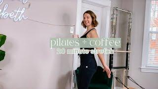 20 MIN STANDING PILATES + COFFEE // chill pilates stretch // Pilates by Margaret