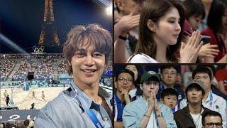 Lee Dong Wok and Minho Lead the Cheers for South Korean's Victory at Paris Olympic , Han So Hee