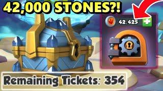 Spending 42,000 STEPPING STONES! Opening 350+ DIVINE CHESTS! - DML #1627