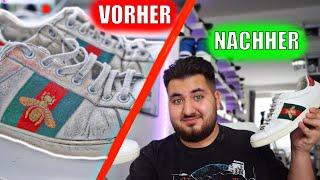 DIE DRECKIGSTEN GUCCI SCHUHE SAUBER MACHEN  | 500€ GUCCI ACE WIE NEU  | MAHAN