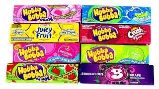 Hubba Bubba Bubble Gum Unboxing! Bubbablicious Too! Juicy Fruit Strawberry Crush Atomic Apple Max