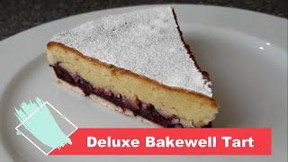 Deluxe Cherry Bakewell Tart How to Recipe Demo at Home