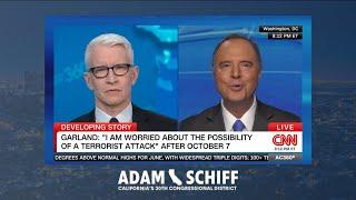 Rep. Schiff Joins Anderson Cooper to Discuss Garland Hearing, Latest Trump Antics