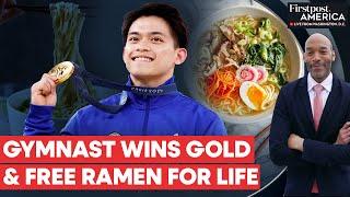 Filipino Gymnast Carlos Yulo Wins Double Gold, Gets Free Ramen for Life | Firstpost America