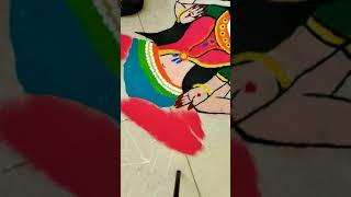 Lakshmi Mata Rangoli for Diwali / Rangoli Time lapse / Indian Sand Art by Jinal Rana