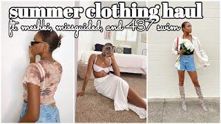 SUMMER CLOTHING HAUL 2020: ft. Meshki, Missguided, & 437 swim | Tomar Thomas