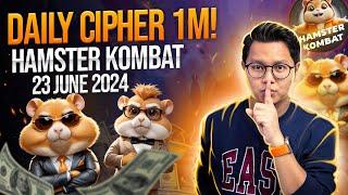 Hamster Kombat Daily Cipher Today 1M Coins 23 June 2024