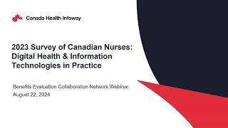 Webinar: 2023 Survey of Canadian Nurses