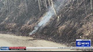 Firefighters work to contain Webb Mountain fire