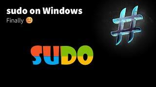 Finally! sudo on Windows Insider Preview