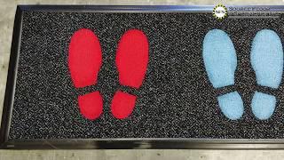 Elementary School Footprints Mat