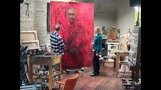 Portrait of HM King Charles III by Jonathan Yeo Unveiling on ITV News at 10 - 14/05/2024