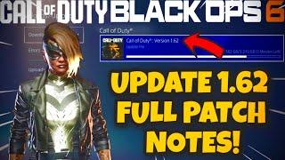 NEW BLACK OPS 6 UPDATE 1.62 PATCH NOTES! LEGACY TOKENS FIXED, CAMO SWAP GLITCH PATCHED & MORE!