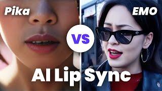 Pika Lip Sync vs EMO - AI Lip Sync Comparison (Quick Compare!)