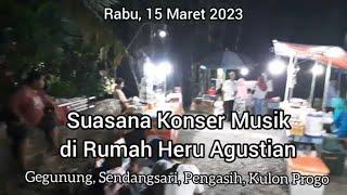 Suasana Konser Musik di Rumah Heru Agustian, Gegunung, Sendangsari, Pengasih. Rabu, 15 Maret 2023.