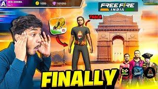 FINALLY! PLAYING FREE FIRE INDIA  FOR THE FIRST TIME