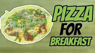 How To Make An Egg Pizza At Home [EASY LOW CARB PIZZA RECIPE] | LiveLeanTV