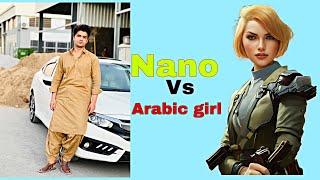 Arabic girl vs nano #king #pubg