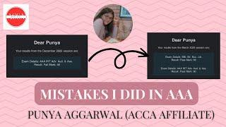 AAA mistakes you should AVOID | Tips for AAA | ACCA | @beingacca