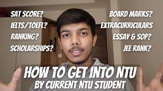 How to get into NTU Singapore from India #NTU #NTUsg #studyabroad