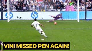 [FULL VIDEO] Vinicius MISSED penalty again in today game against Valencia | Real Madrid News