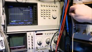 Oscilloscope rise time measurement