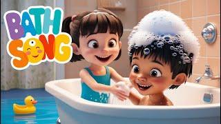 Bath Song | Nursery Rhymes for Kids | Sing Along & Learn | Fun with Bath Time!