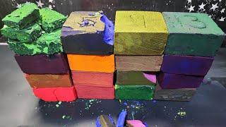 Vibrant Dyed Chalk Blocks I PNP Blocks | PNP Decopac Airbrush Dye | ASMR | Oddly Satisfying