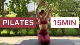 15MIN full body hourglass Pilates workout // tone & slim // no equipment | Nina Fit