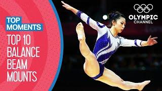 Top 10 Olympic Balance Beam Mounts | Top Moments