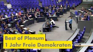 Best of Plenum: 1 Jahr Freie Demokraten im Bundestag